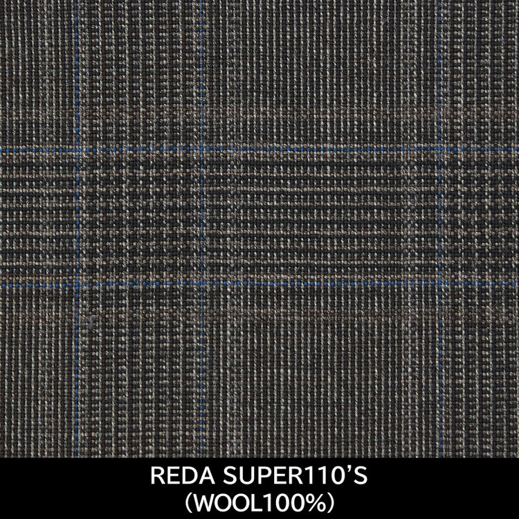 スーツセレクト 【日本製】【MEN'S】【パターンオーダー】【SLIM TAPERED】【春夏】スーツ/ブラウン×チェック/REDA SUPER110'S (WOOL100%) ブラウン系(茶)