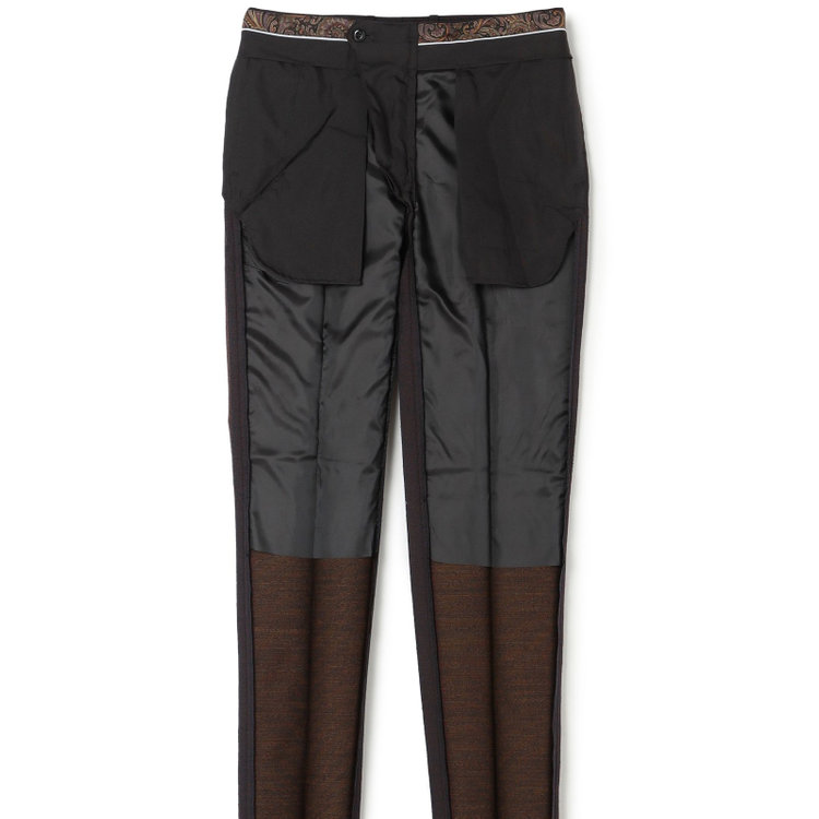 シルバーライン 【発送在庫あり】【CLASSICO TAPERED】【年間】2釦シングルスリーピーススーツ 1タック/ブラウン/※裾上げ必要 茶中間