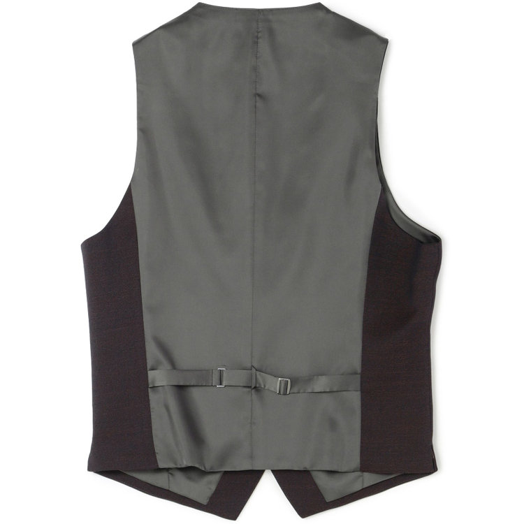 シルバーライン 【発送在庫あり】【CLASSICO TAPERED】【年間】2釦シングルスリーピーススーツ 1タック/ブラウン/※裾上げ必要 茶中間