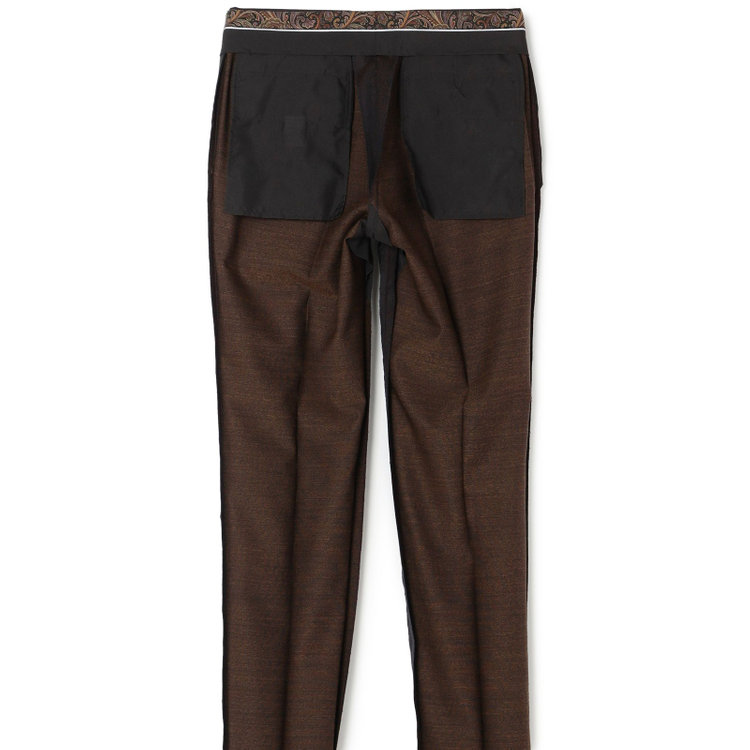 シルバーライン 【発送在庫あり】【CLASSICO TAPERED】【年間】2釦シングルスリーピーススーツ 1タック/ブラウン/※裾上げ必要 茶中間