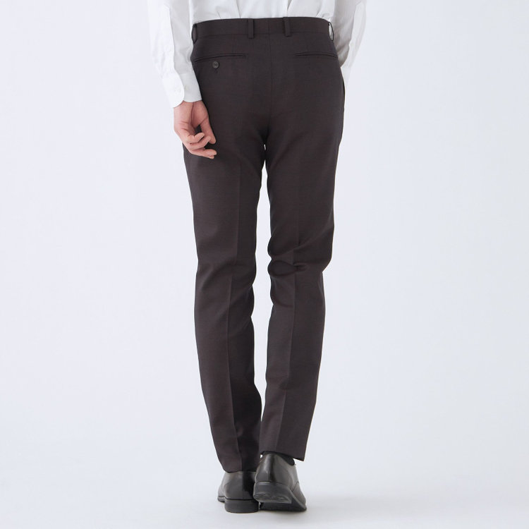 シルバーライン 【発送在庫あり】【CLASSICO TAPERED】【年間】2釦シングルスリーピーススーツ 1タック/ブラウン/※裾上げ必要 茶中間