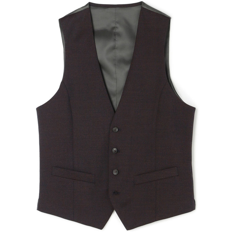 シルバーライン 【発送在庫あり】【CLASSICO TAPERED】【年間】2釦シングルスリーピーススーツ 1タック/ブラウン/※裾上げ必要 茶中間