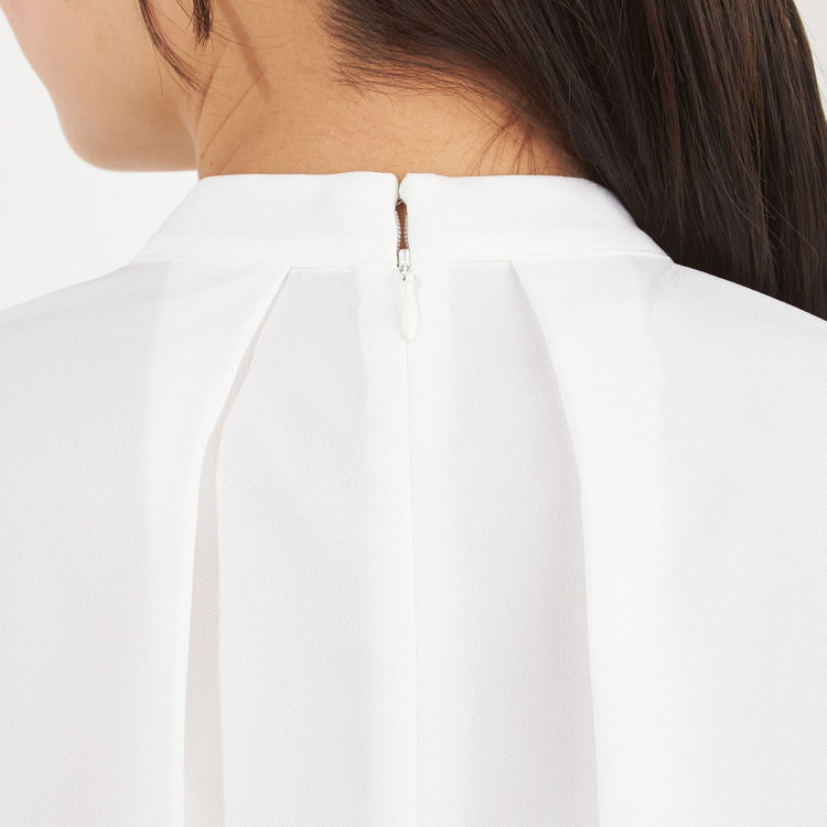 シルバーライン 【SILVER LINE/長袖】アクセ付きブラウス/ホワイト 白