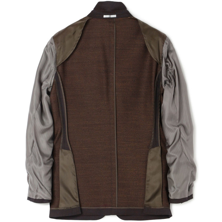 シルバーライン 【発送在庫あり】【CLASSICO TAPERED】【年間】2釦シングルスリーピーススーツ 1タック/ブラウン/※裾上げ必要 茶中間