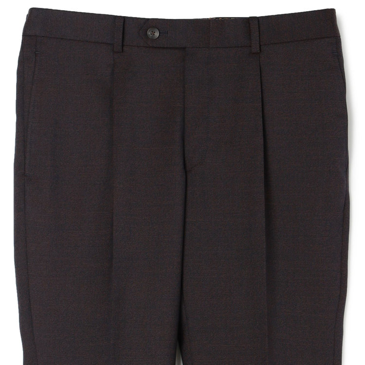 シルバーライン 【発送在庫あり】【CLASSICO TAPERED】【年間】2釦シングルスリーピーススーツ 1タック/ブラウン/※裾上げ必要 茶中間