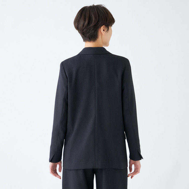 シルバーライン 【SL】【秋冬】4釦1掛けダブルジャケット/ネイビー/2WAYストレッチ/ウォッシャブル 紺中間