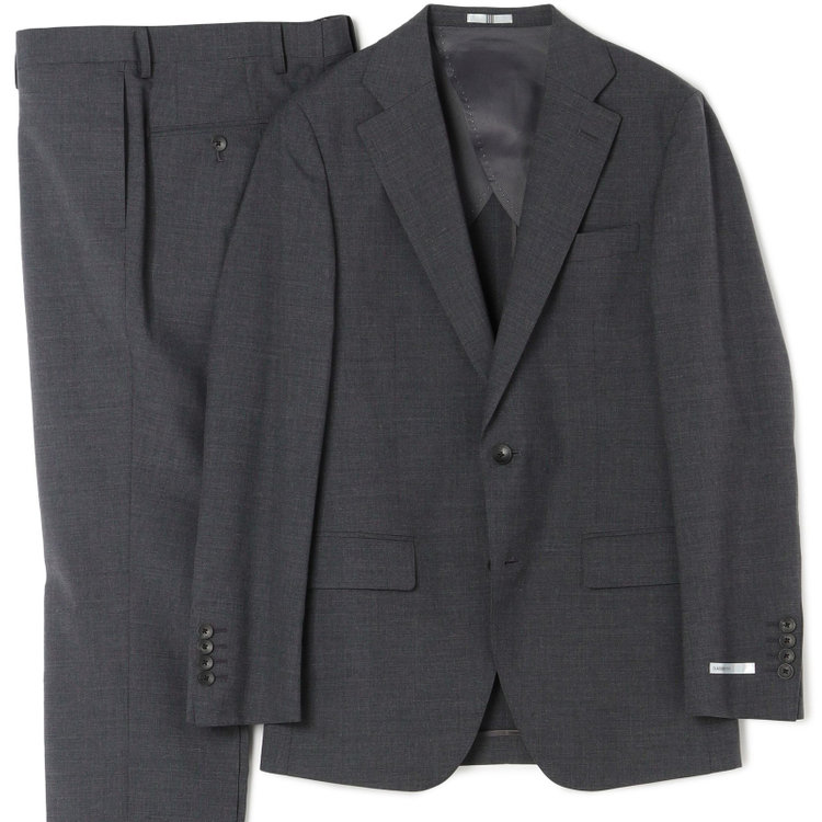 シルバーライン 【CLASSICO TAPERED】【年間】2釦シングルスーツ 1タック/グレー/パンツウォシャブル/※裾上げ必要 グレー中間
