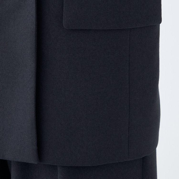 シルバーライン 【SL】【秋冬】4釦1掛けダブルジャケット/ネイビー/2WAYストレッチ/ウォッシャブル 紺中間