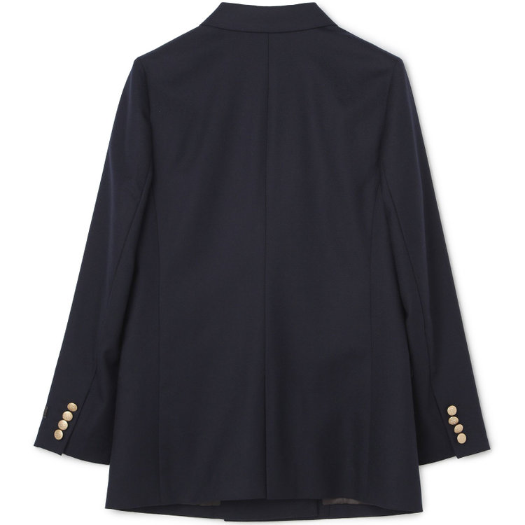 シルバーライン 【SILVER LINE】【秋冬】6釦2掛けダブルリミテッドブレザー/SUPER100'S/ネイビー×メタル釦 紺中間