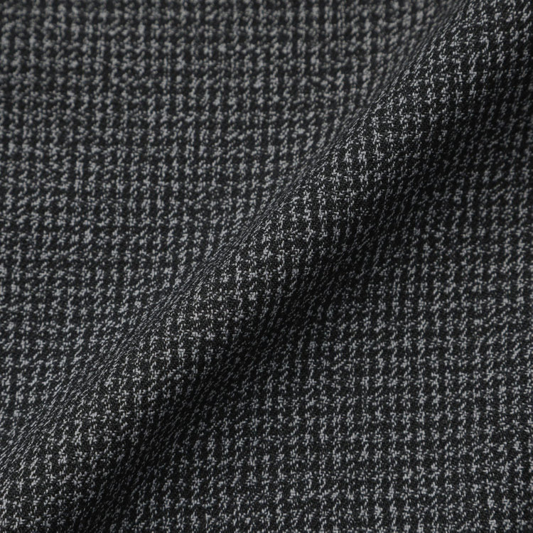 シルバーライン 【CLASSICO TAPERED】【秋冬】コーディネートパンツ付き/2釦シングルスーツ 1タック/グレー×ハウンドトゥース+ブラックソリッドパンツ/ウエストムーブ/4S SUSTAINABILITY&ECOLOGY FABRIC/※パンツ裾上げ済仕様 グレー中間