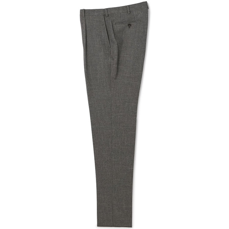 【5DAYS CLOSET】【RBC】【秋冬】TUMUGITO 1タックテーパードパンツ セットアップ対応/ グレー×ツイル /ウエストムーブ /ウォッシャブル ※裾上げ必要