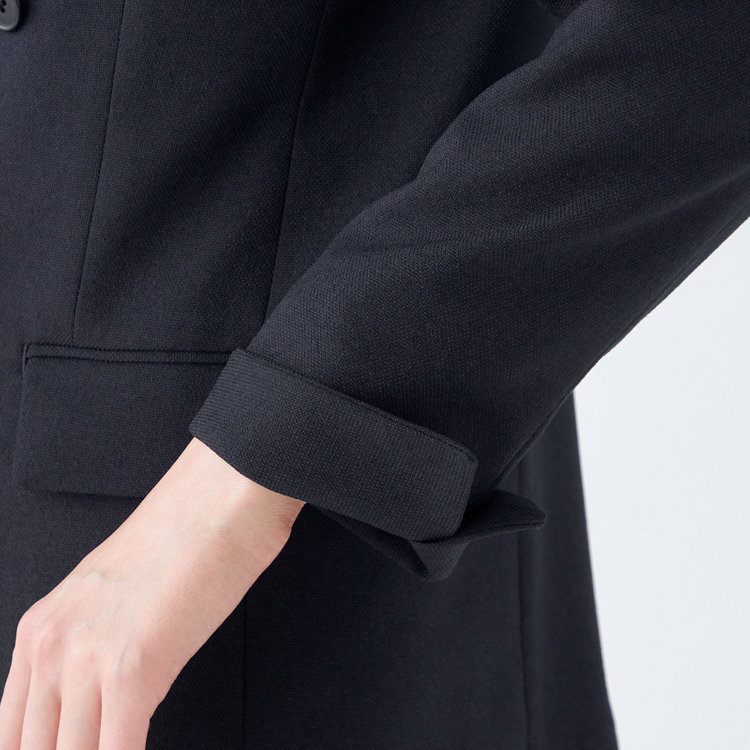 シルバーライン 【SL】【秋冬】4釦1掛けダブルジャケット/ネイビー/2WAYストレッチ/ウォッシャブル 紺中間