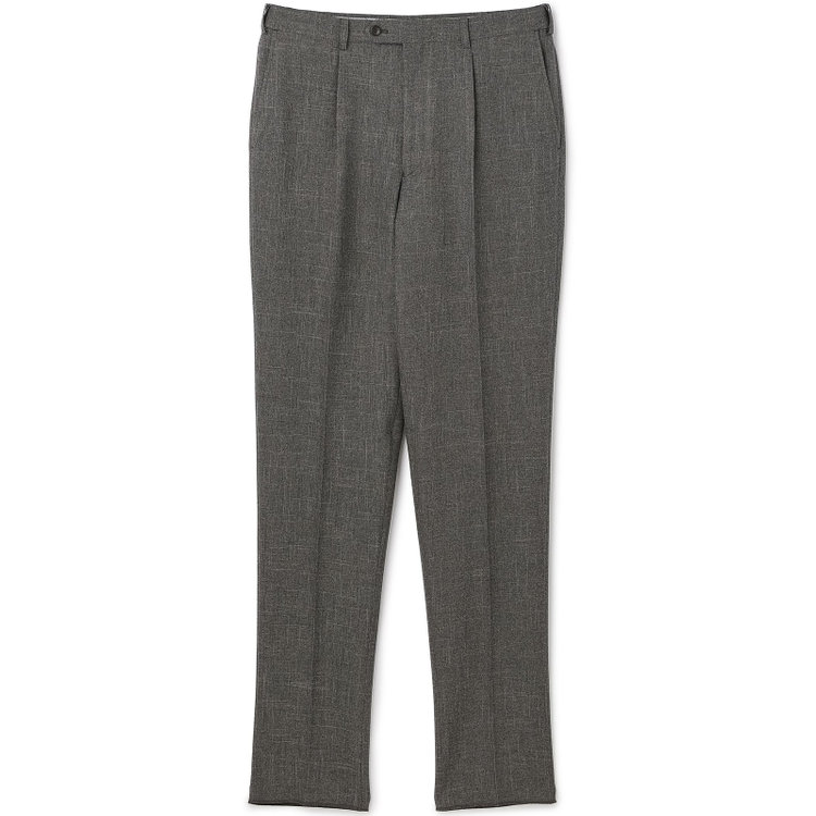 シルバーライン 【5DAYS CLOSET】【RBC】【秋冬】TUMUGITO 1タックテーパードパンツ セットアップ対応/ グレー×ツイル /ウエストムーブ /ウォッシャブル ※裾上げ必要 グレー中間