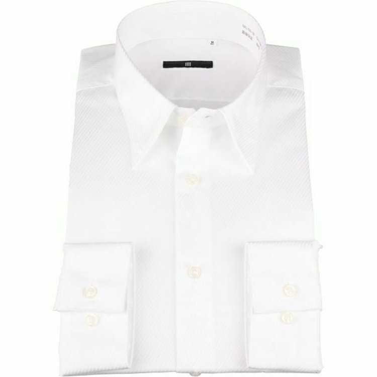 ブラックライン 【BL-3】【形態安定】レギュラーカラードレスワイシャツ/ホワイト×ドビーツイル ホワイト系(白)
