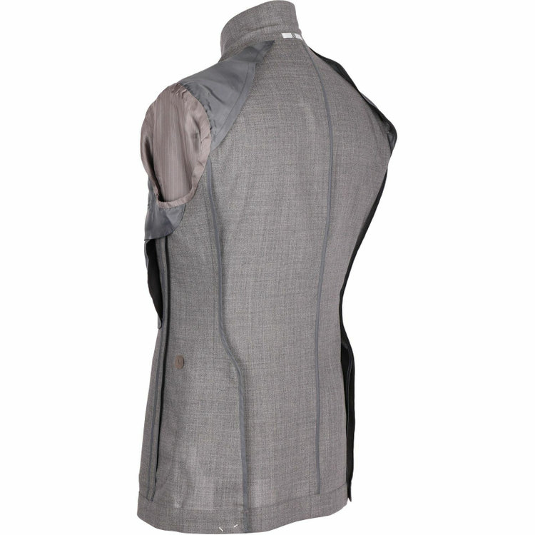 スーツセレクト 【WEB限定/OUTLET】【CLASSICO TAPERED】【春夏】3釦段返りシングルスーツ 2タック/グレー/パッチポケット＆サイドAJ/NEW ZEALAND WOOL MIX グレー系(灰)