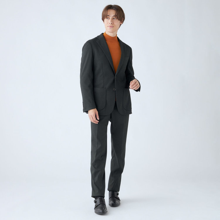 シルバーライン 【RBC】【秋冬】2釦ジャケット/ダークグリーン/パッチポケット/4S SUSTAINABILITY&ECOLOGY FABRIC 緑濃色