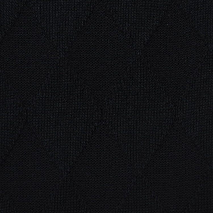 スーツセレクト 【発送在庫あり】ソックス/ブラック×シャドーアーガイル/（25cm～27cm） 黒