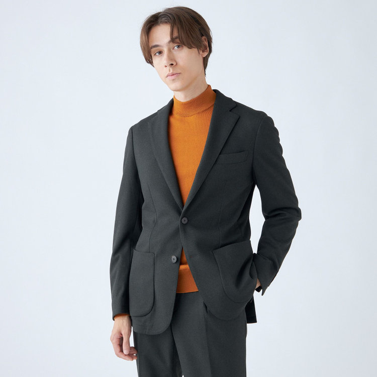 シルバーライン 【RBC】【秋冬】2釦ジャケット/ダークグリーン/パッチポケット/4S SUSTAINABILITY&ECOLOGY FABRIC 緑濃色