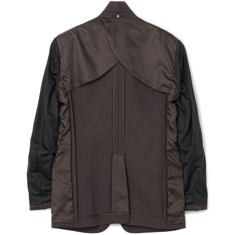 ブラックライン 【SLIM TAPERED_2】【年間】2釦シングルスーツ 0タック/ブラウン/ウエストシャーリング/4S SUSTAINABILITY&ECOLOGY FABRIC/ウォッシャブル/※パンツ裾上げ済仕様 茶中間