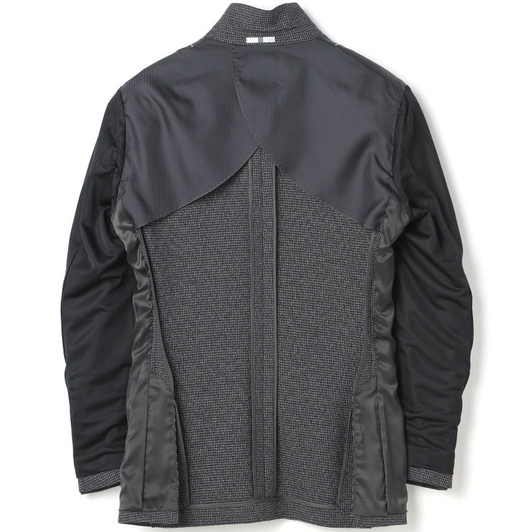 シルバーライン 【CLASSICO TAPERED】【秋冬】コーディネートパンツ付き/2釦シングルスーツ 1タック/グレー×ハウンドトゥース+ブラックソリッドパンツ/ウエストムーブ/4S SUSTAINABILITY&ECOLOGY FABRIC/※パンツ裾上げ済仕様 グレー中間