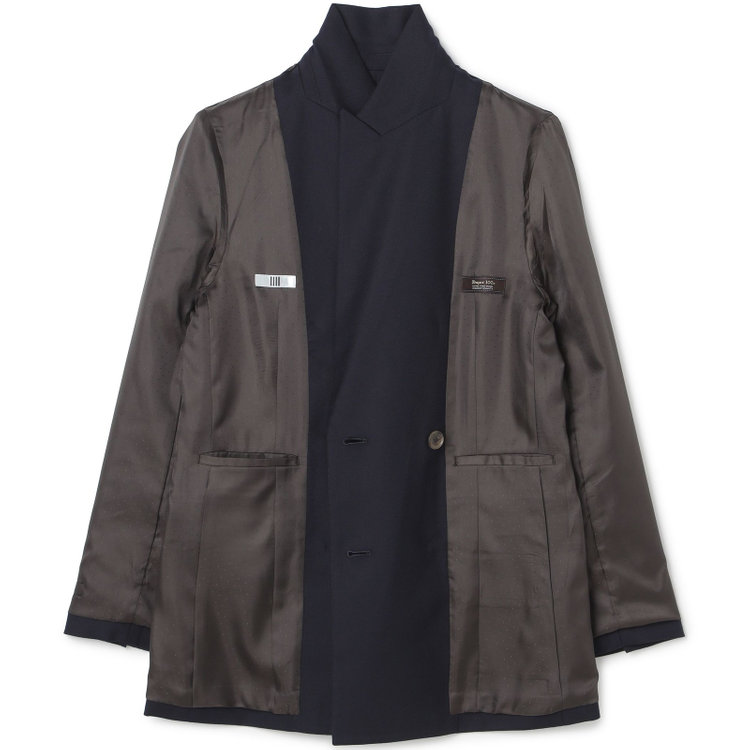 シルバーライン 【SILVER LINE】【秋冬】6釦2掛けダブルリミテッドブレザー/SUPER100'S/ネイビー×メタル釦 紺中間