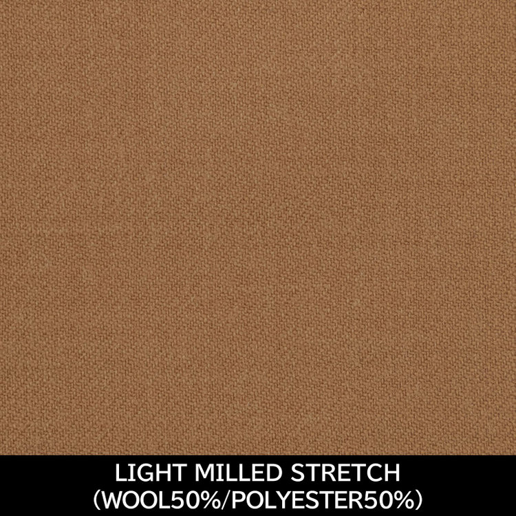 スーツセレクト 【国内縫製】【MEN'S】【パターンオーダー】【CLASSICO TAPERED W】【秋冬】スーツ/ベージュ/LIGHT MILLED STRETCH (WOOL50% POLYESTER50%) ベージュ系(薄茶)