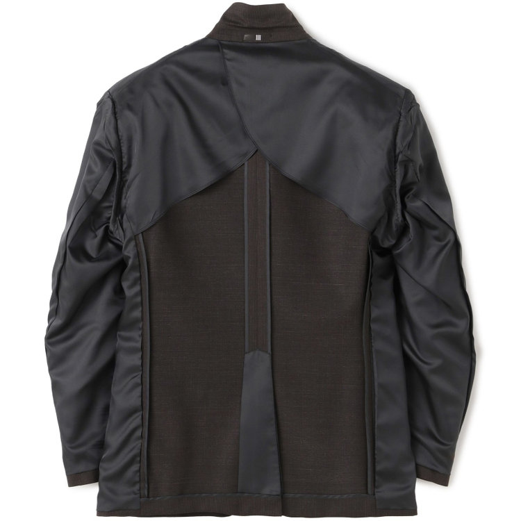 ブラックライン 【発送在庫あり】【KSW】【年間】2釦シングルスーツ 0タック/ダークグレー×チェック/ウォッシャブルパンツ/※裾上げ必要 黒