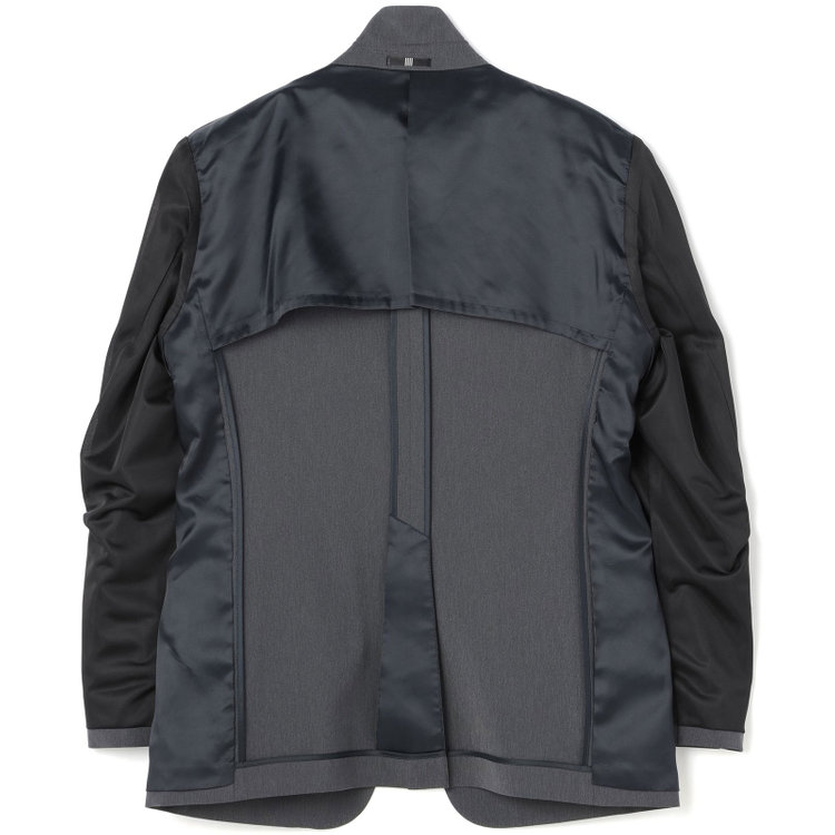 ブラックライン 【SLIM TAPERED_2】【春夏】スペアパンツ付き/2釦シングルスーツ 0タック/グレー/ウエストシャーリング/4S SUSTAINABILITY/※パンツ裾上げ済仕様 グレー濃色