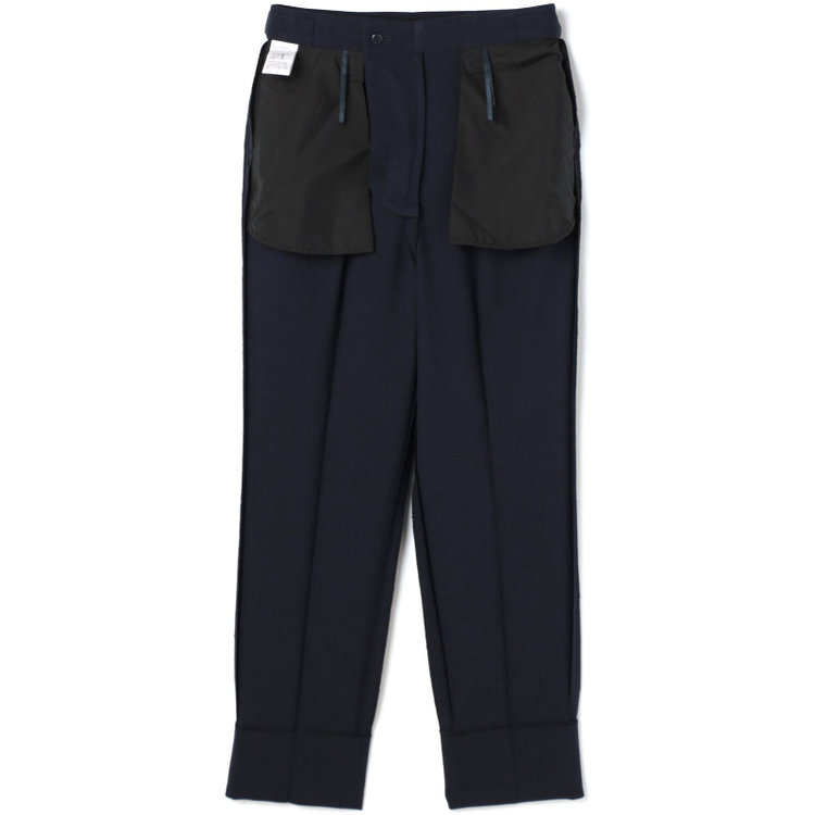 シルバーライン 【SILVER LINE】【年間】1釦シングルパンツスーツ/ネイビー/ウォッシャブル/Naturemier/4S SUSTAINABILITY&ECOLOGY FABRIC/※パンツ裾上げ済仕様 紺中間