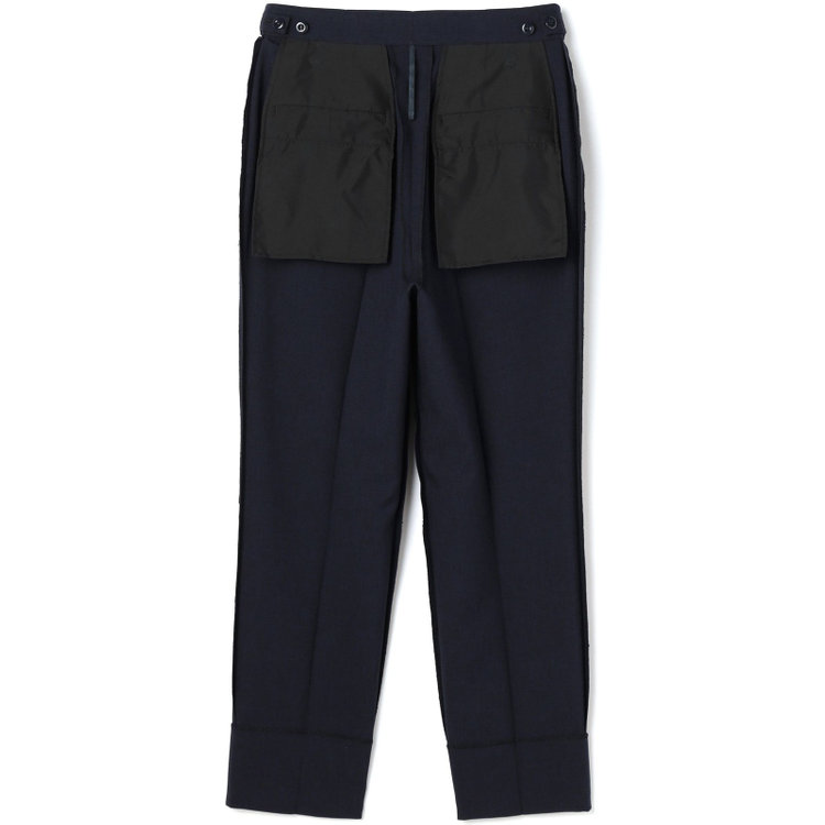 シルバーライン 【SILVER LINE】【年間】1釦シングルパンツスーツ/ネイビー/ウォッシャブル/Naturemier/4S SUSTAINABILITY&ECOLOGY FABRIC/※パンツ裾上げ済仕様 紺中間