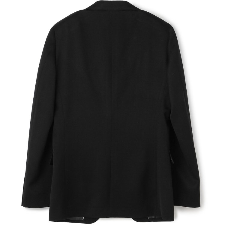 シルバーライン 【CLASSICO TAPERED】【年間】【フォーマル対応可】2釦シングルフォーマルスーツ 1タック/ブラック×ソリッド/BISHU JAPAN FABRIC Super100's/ウエストサイドアジャスター仕様/※裾上げ必要 黒