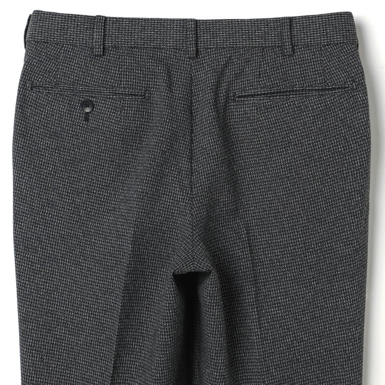 シルバーライン 【CLASSICO TAPERED】【秋冬】コーディネートパンツ付き/2釦シングルスーツ 1タック/グレー×ハウンドトゥース+ブラックソリッドパンツ/ウエストムーブ/4S SUSTAINABILITY&ECOLOGY FABRIC/※パンツ裾上げ済仕様 グレー中間