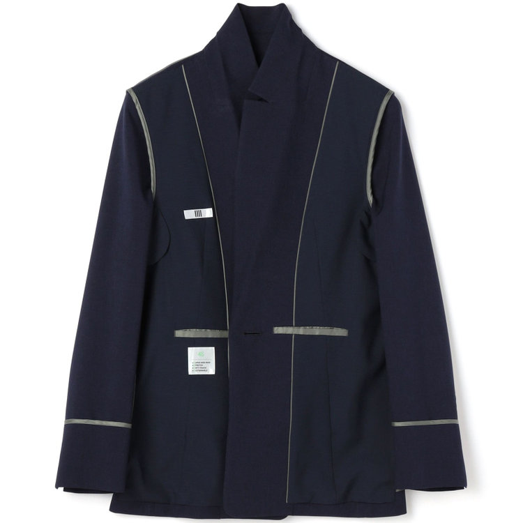 シルバーライン 【SILVER LINE】【年間】1釦シングルパンツスーツ/ネイビー/ウォッシャブル/Naturemier/4S SUSTAINABILITY&ECOLOGY FABRIC/※パンツ裾上げ済仕様 紺中間