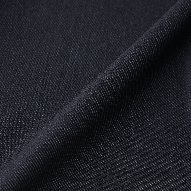 ブラックライン 【SLIM TAPERED】【年間】 2釦シングルスリーピーススーツ 0タック/ ダークネイビー×デジタルデニム  /ウエストシャーリング/ 4S TAKE OUT SUITS / ※パンツ裾上げ済仕様 紺濃色