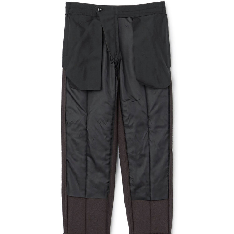 ブラックライン 【SLIM TAPERED_2】【年間】2釦シングルスーツ 0タック/ブラウン/ウエストシャーリング/4S SUSTAINABILITY&ECOLOGY FABRIC/ウォッシャブル/※パンツ裾上げ済仕様 茶中間