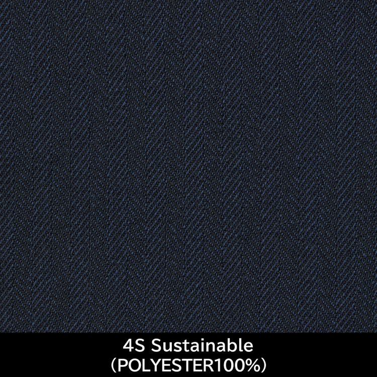 スーツセレクト 【日本製】【MEN'S】【パターンオーダー】【KSW】【春夏】スーツ/ネイビー×シャドーストライプ/4S Sustainable (POLYESTER100%) ネイビー系(紺)