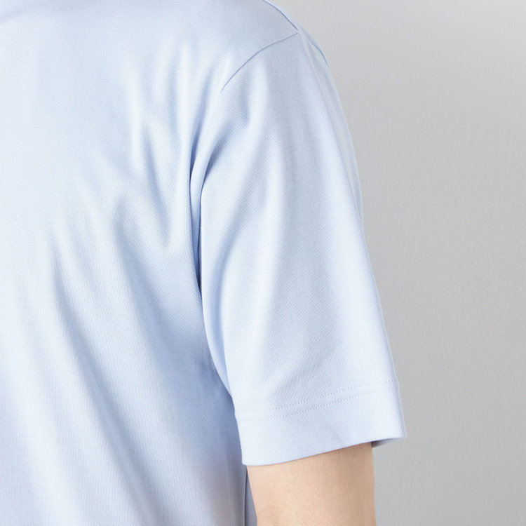 シルバーライン 【発送在庫あり】【スーツ屋が作った】BIZ Tシャツ/ブルー 青中間