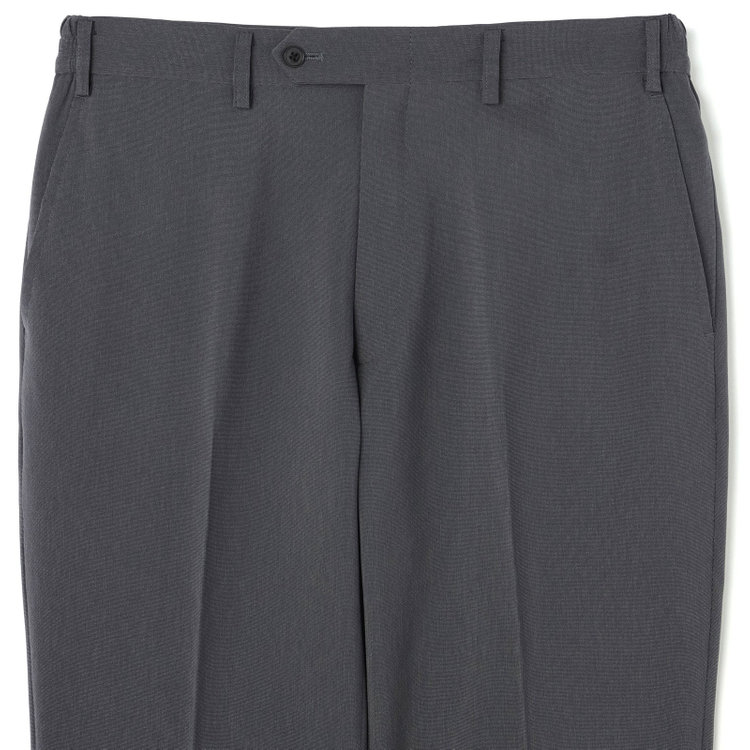 ブラックライン 【SLIM TAPERED_2】【春夏】スペアパンツ付き/2釦シングルスーツ 0タック/グレー/ウエストシャーリング/4S SUSTAINABILITY/※パンツ裾上げ済仕様 グレー濃色