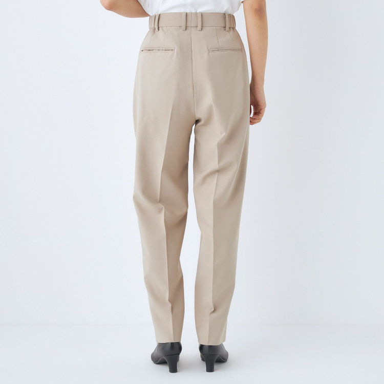 シルバーライン 【SL】【年間】1釦シングルパンツスーツ/グレージュ/パンツウエストシャーリング/ウォッシャブル/※パンツ裾上げ済仕様 茶淡色