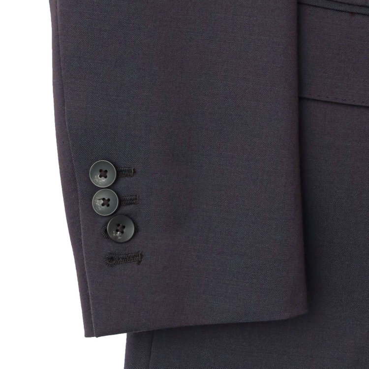 シルバーライン 【CLASSICO TAPERED】【秋冬】6釦2掛けダブルスーツ 2タック/ブラウン/チェンジポケット/ウエストムーブ/NEW ZEALAND WOOL MIX/※裾上げ必要 茶中間