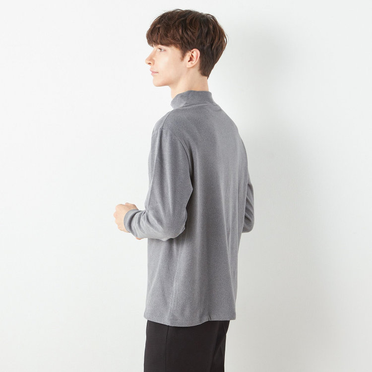 スーツセレクト  【RBC/長袖】ピーチフェイスモック/グレー グレー中間