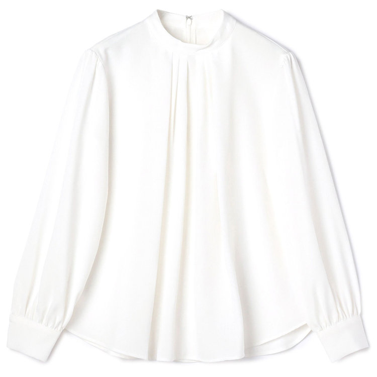 シルバーライン 【SILVER LINE/長袖】アクセ付きブラウス/ホワイト 白