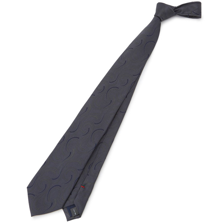 SILVER LINE】シルクネクタイ 8.0cm幅/グレー（S26AM-GE_GR_X