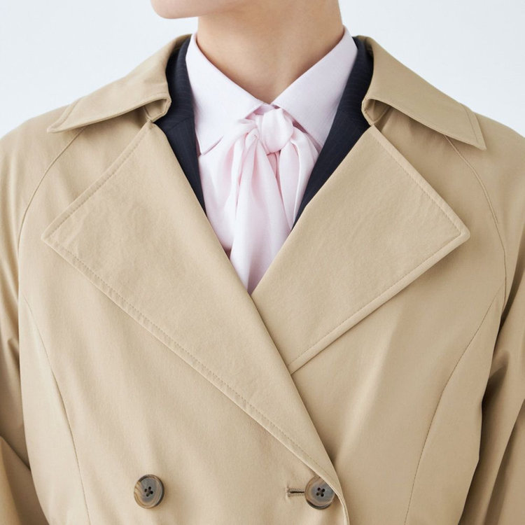 スーツセレクト 【WEB限定/OUTLET】【SUIT SELECT×Samantha Thavasa】バックプリーツ トレンチコート/ベージュ ベージュ系(薄茶)