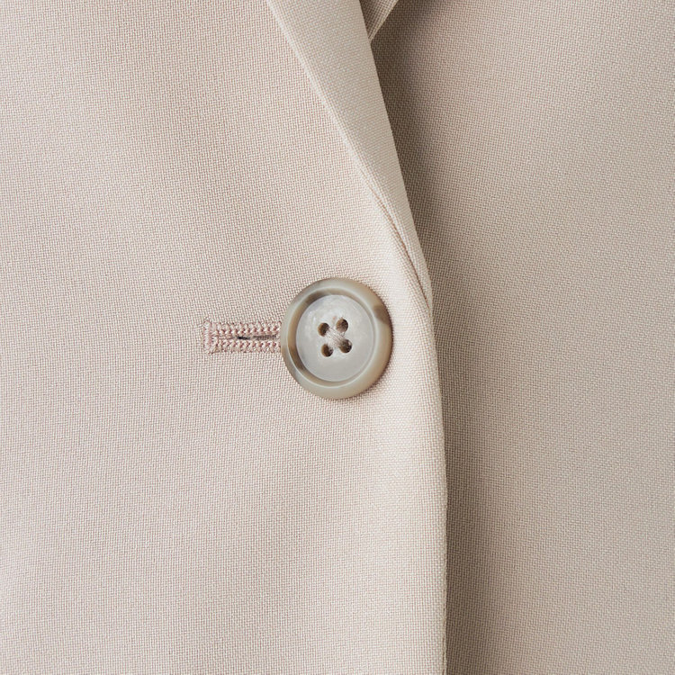 シルバーライン 【SL】【年間】1釦シングルパンツスーツ/グレージュ/パンツウエストシャーリング/ウォッシャブル/※パンツ裾上げ済仕様 茶淡色