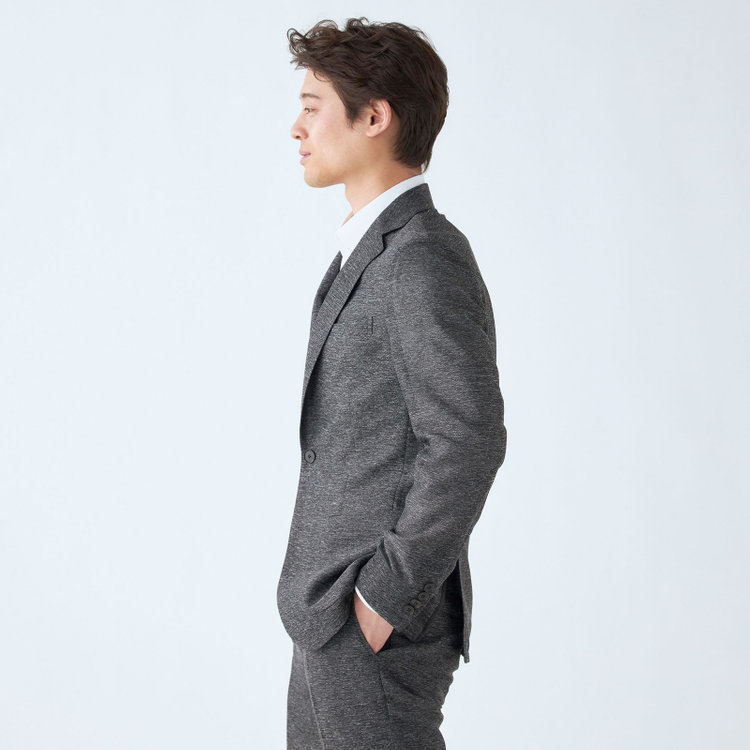 シルバーライン 【RBC】【春夏】ポリエステル2釦ジャケット/ブラック/4S SUSTAINABILITY&ECOLOGY FABRIC 黒