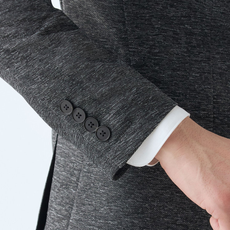 シルバーライン 【RBC】【春夏】ポリエステル2釦ジャケット/ブラック/4S SUSTAINABILITY&ECOLOGY FABRIC 黒