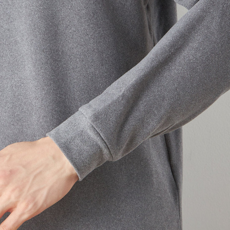 スーツセレクト  【RBC/長袖】ピーチフェイスモック/グレー グレー中間