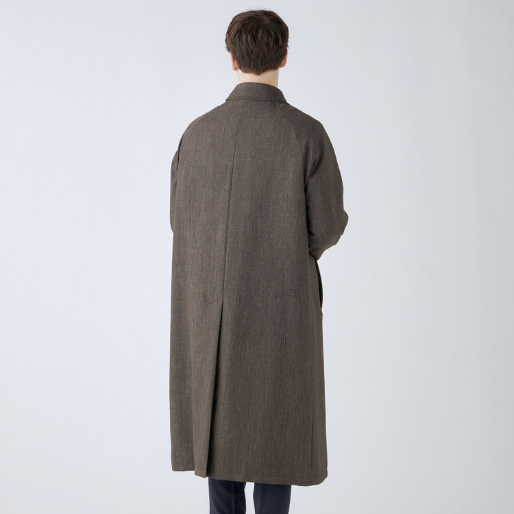 ブラックライン 【RBC】【カセット企画】ステンカラーラグランスリーブコート/ブラウン 茶中間