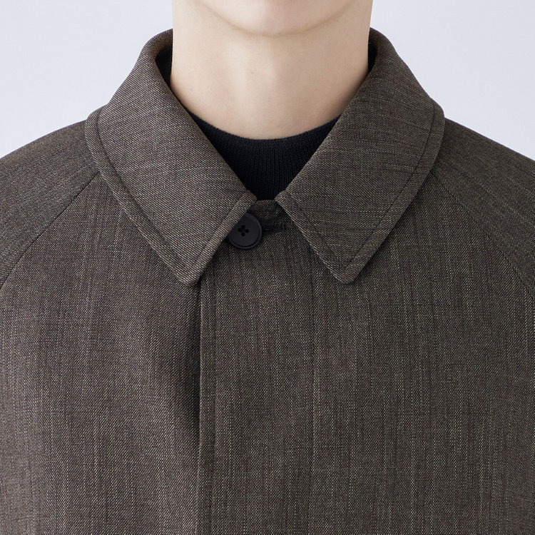 ブラックライン 【RBC】【カセット企画】ステンカラーラグランスリーブコート/ブラウン 茶中間